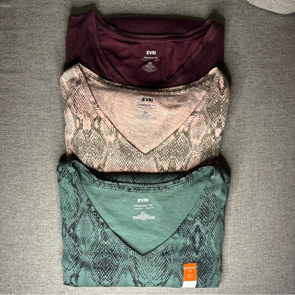 Plus size Bundle Three Tops by Evri